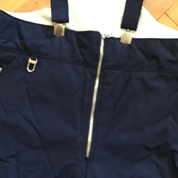 BOGNER VTG. MEN'S BLUE POLYESTER LINED SKI BIBS PANTS. SIZE 40 - Picture 4 of 6